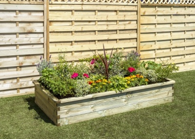 NEW SLEEPER RAISED BED WOODEN PRESSURE TREATED (1.8 x 0.9 x 0.3 m)